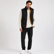 Thomas Lewis | Gilet utilitaire matelassé doublé en polaire pour homme