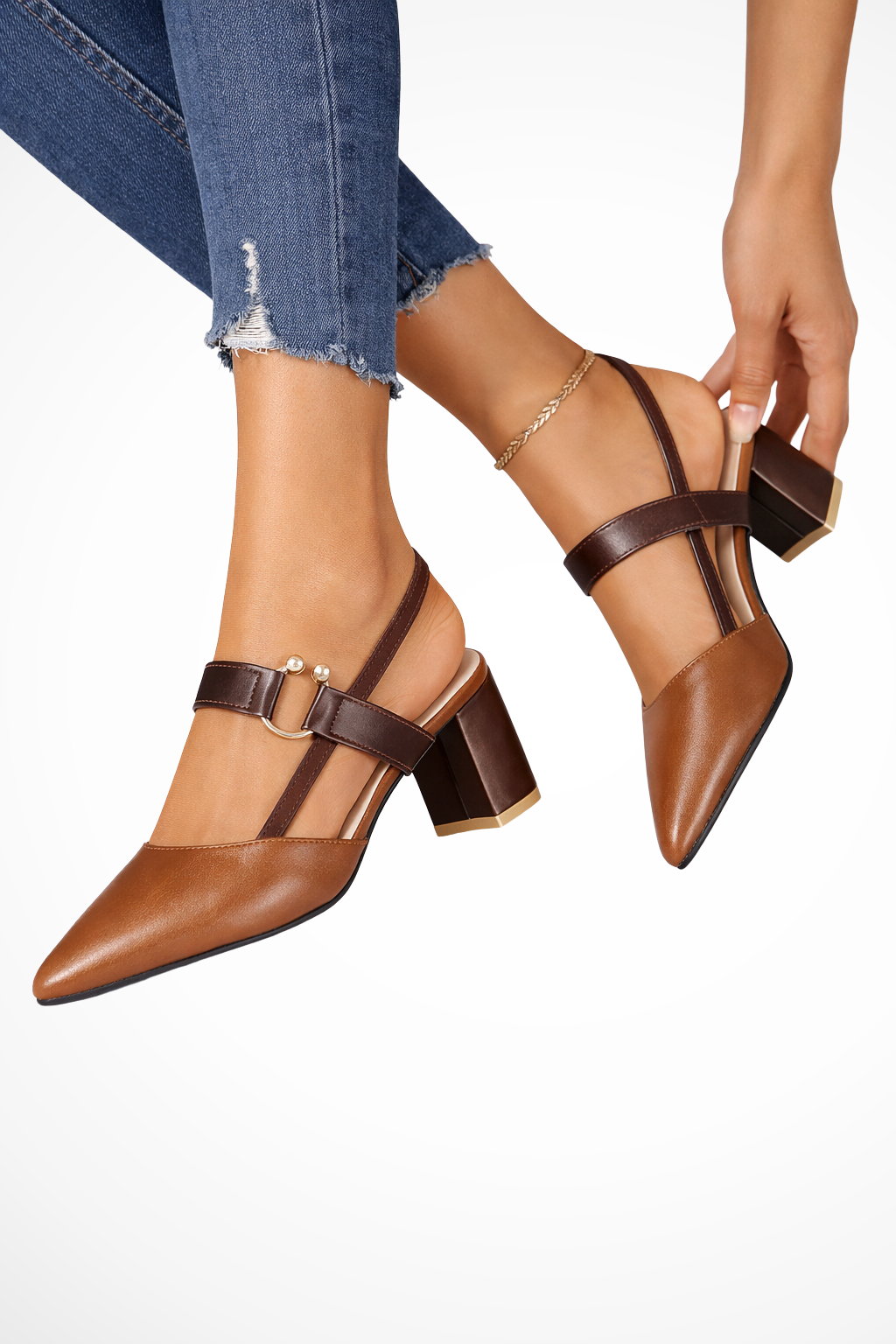 Valentina Moreau | Elegant Pointed Heel Sandals For Women