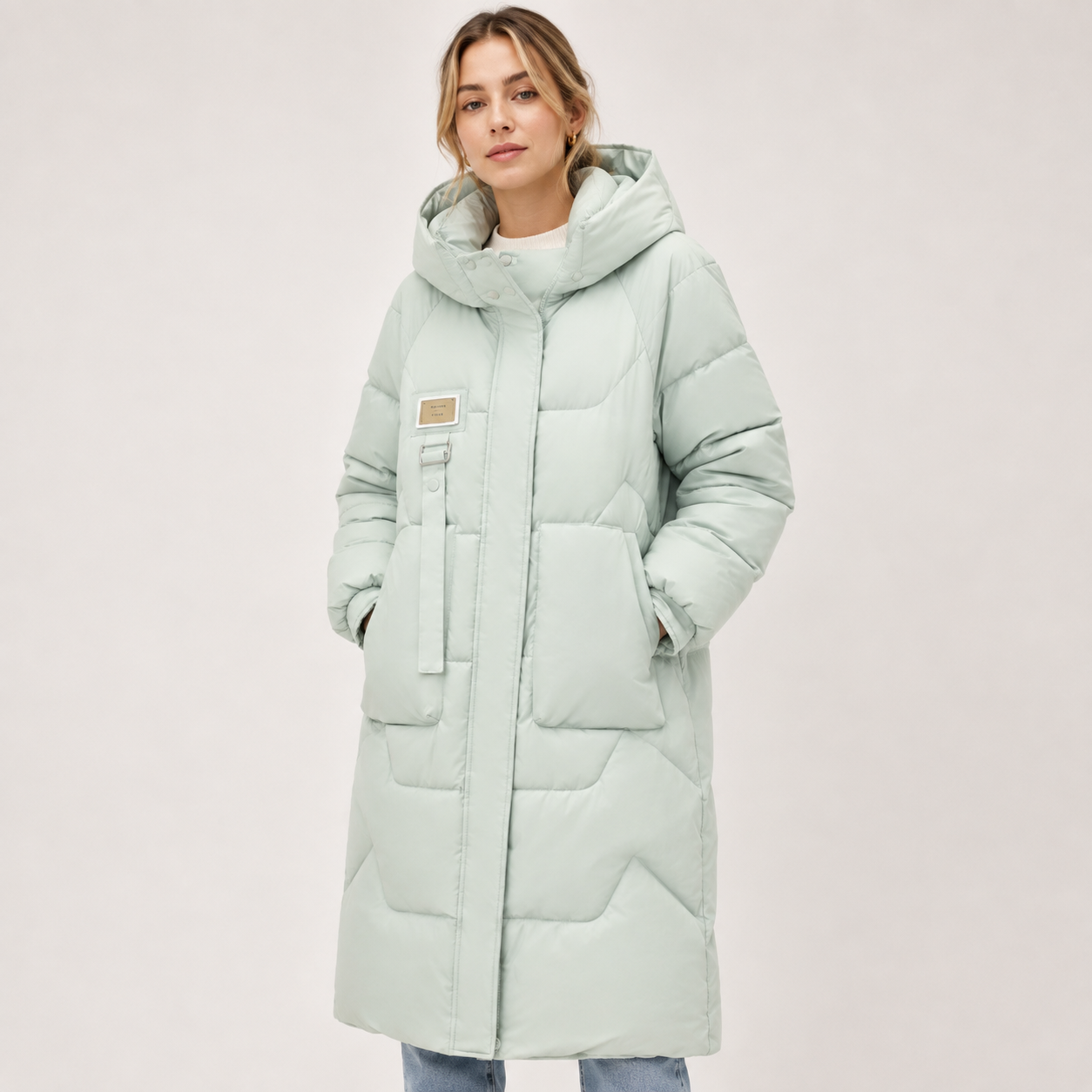 Verity Griffiths | Detachable Hood Longline Puffer Coat