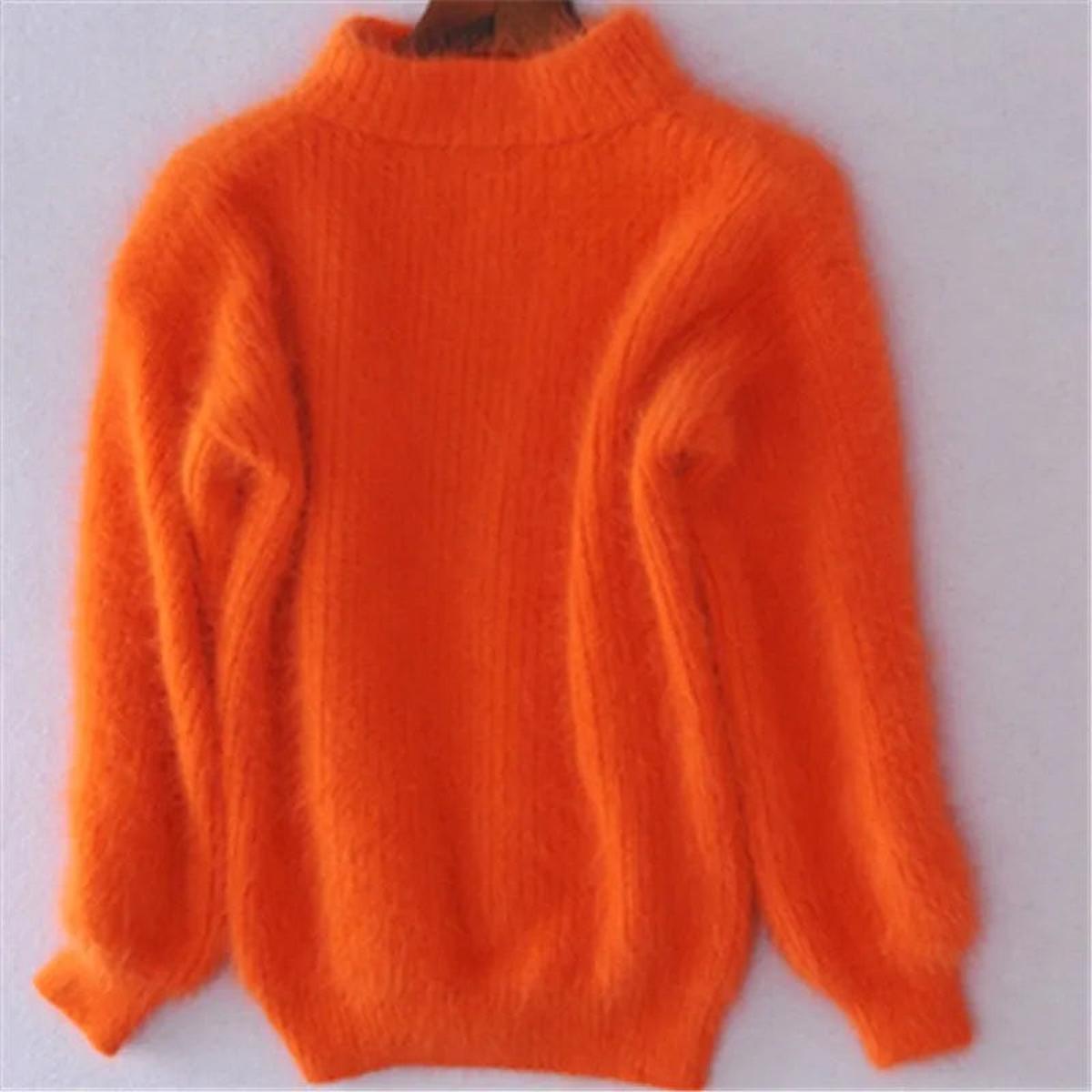 Verity Hall | Soft High-Neck Sweater in Pale Blue