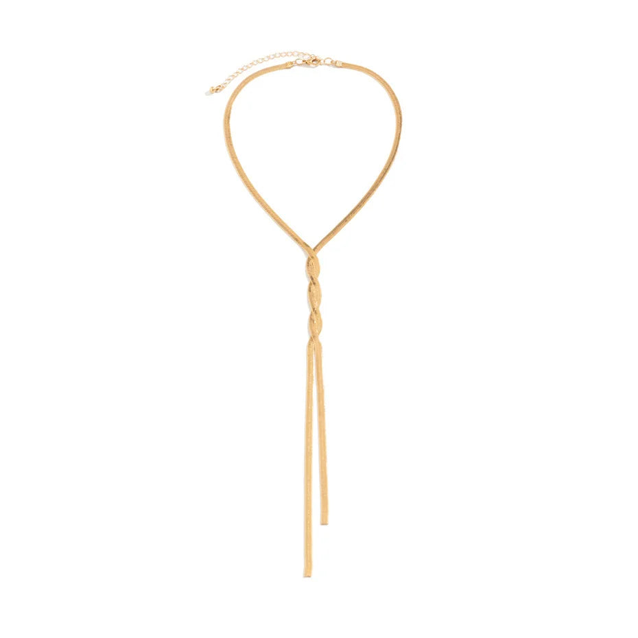 Vivienne Laurent | Gold Tassel Necklace For Women