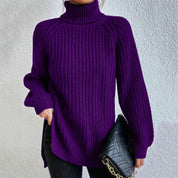 Lydia Campbell | Chunky Knit Turtleneck Sweater in White