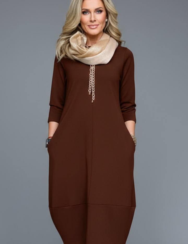 WomenMidiDresswithRoundNeckandPockets_7.png