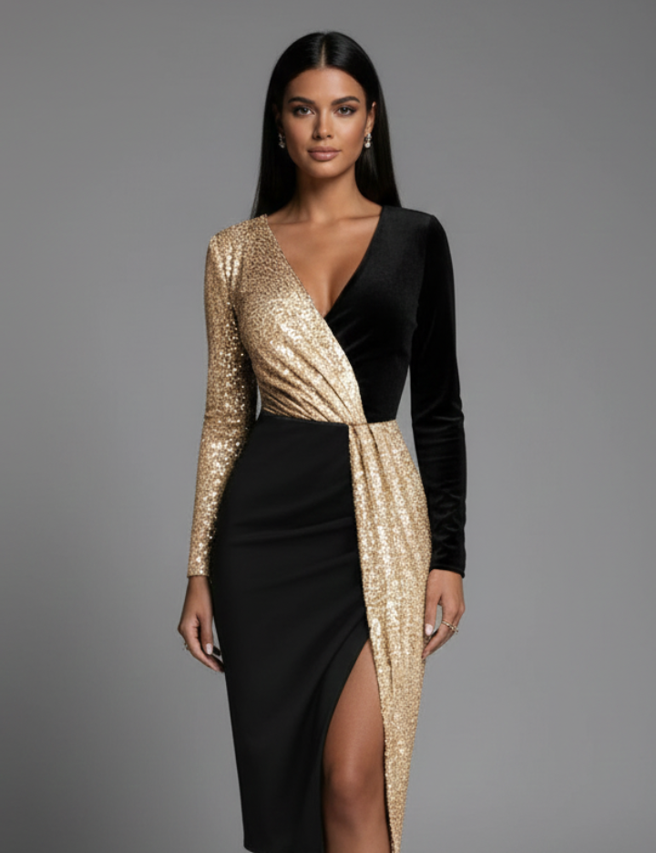 Women_sDresswithVNecklineandLongSleeves_2.png