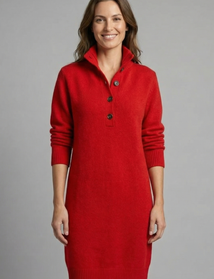 Constance Whitfield | Knit Jumper Midi Dress For Women