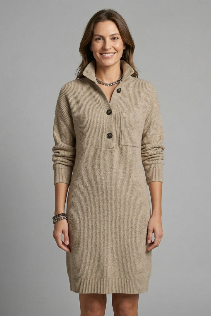 Constance Whitfield | Knit Jumper Midi Dress For Women
