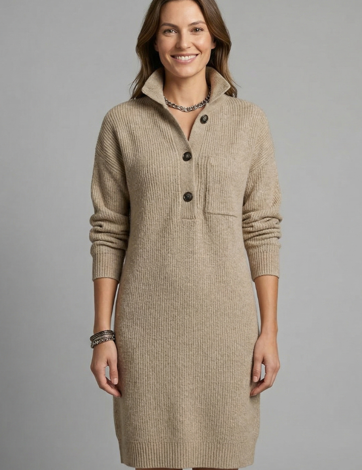 Constance Whitfield | Knit Jumper Midi Dress For Women