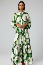 Maisie Whitcombe | Printed Maxi Dress With V-Neck