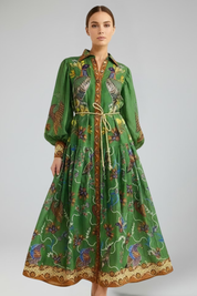 Maisie Whitcombe | Printed Maxi Dress With V-Neck