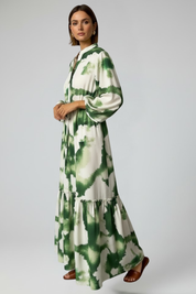 Maisie Whitcombe | Printed Maxi Dress With V-Neck