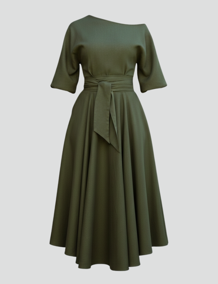 Women_sMidiDresswithOff-ShoulderNecklineandLanternSleeves_1.png