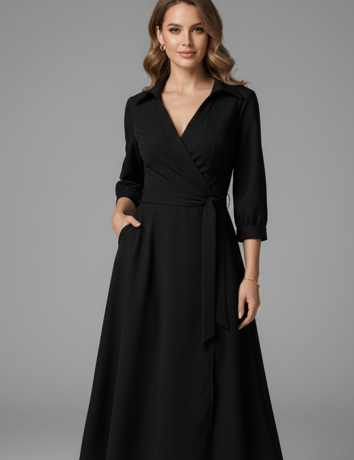 Women_sMidiDresswithV-ShapedNecklineandLongSleeves_2.png