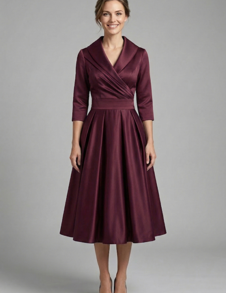 Victoria Ashford | Elegant Midi Dress For Women