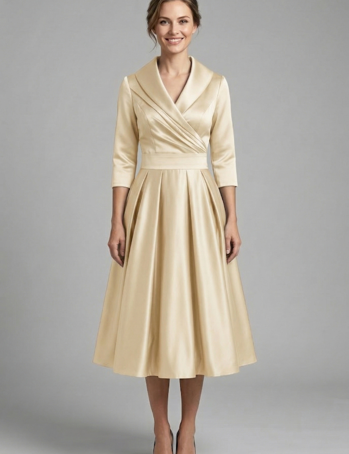 Victoria Ashford | Elegant Midi Dress For Women