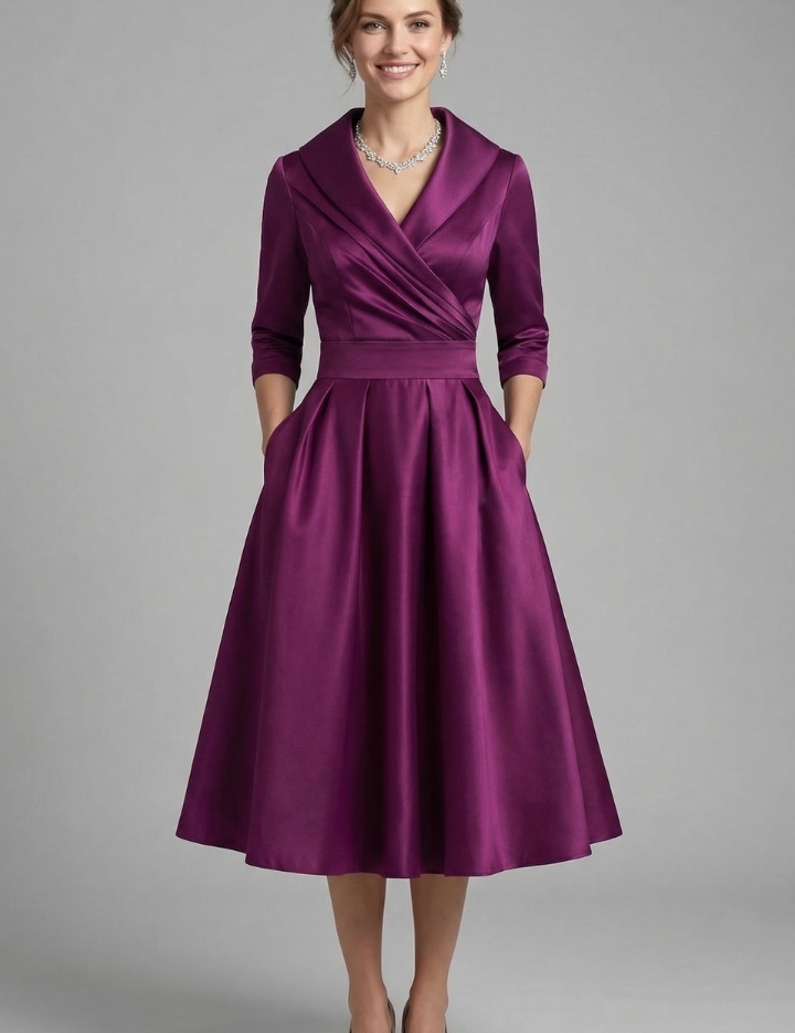Victoria Ashford | Elegant Midi Dress For Women