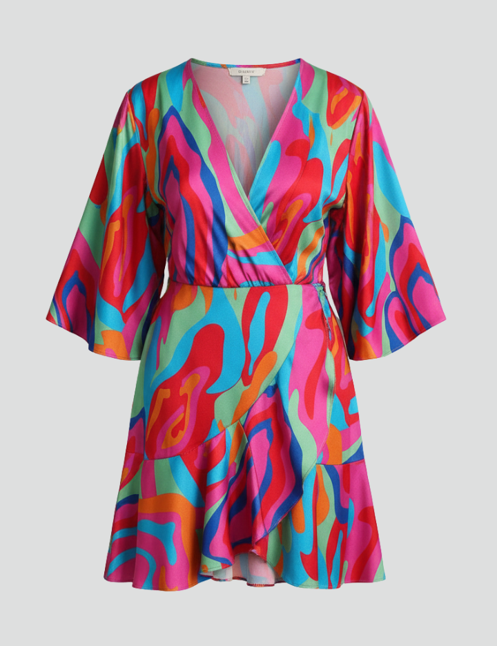 Women_sMiniDresswithBatwingSleevesandWaistTie_1.png