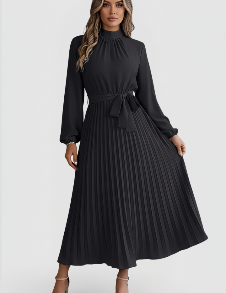 Celeste Beaumont | Pleated Maxi Dress For Women