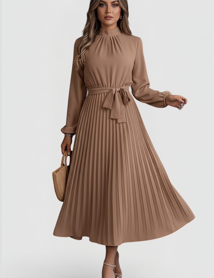 Celeste Beaumont | Pleated Maxi Dress For Women