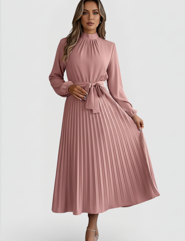 Celeste Beaumont | Pleated Maxi Dress For Women