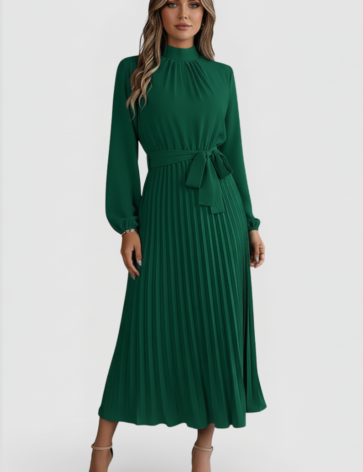 Celeste Beaumont | Pleated Maxi Dress For Women