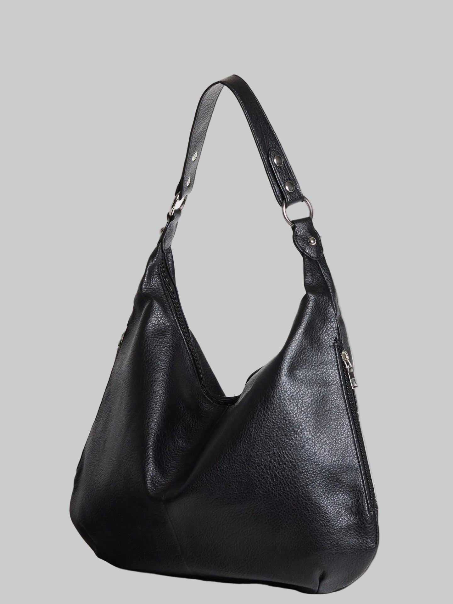 Elara Luxe | Soft Leather Hobo Shoulder Bag