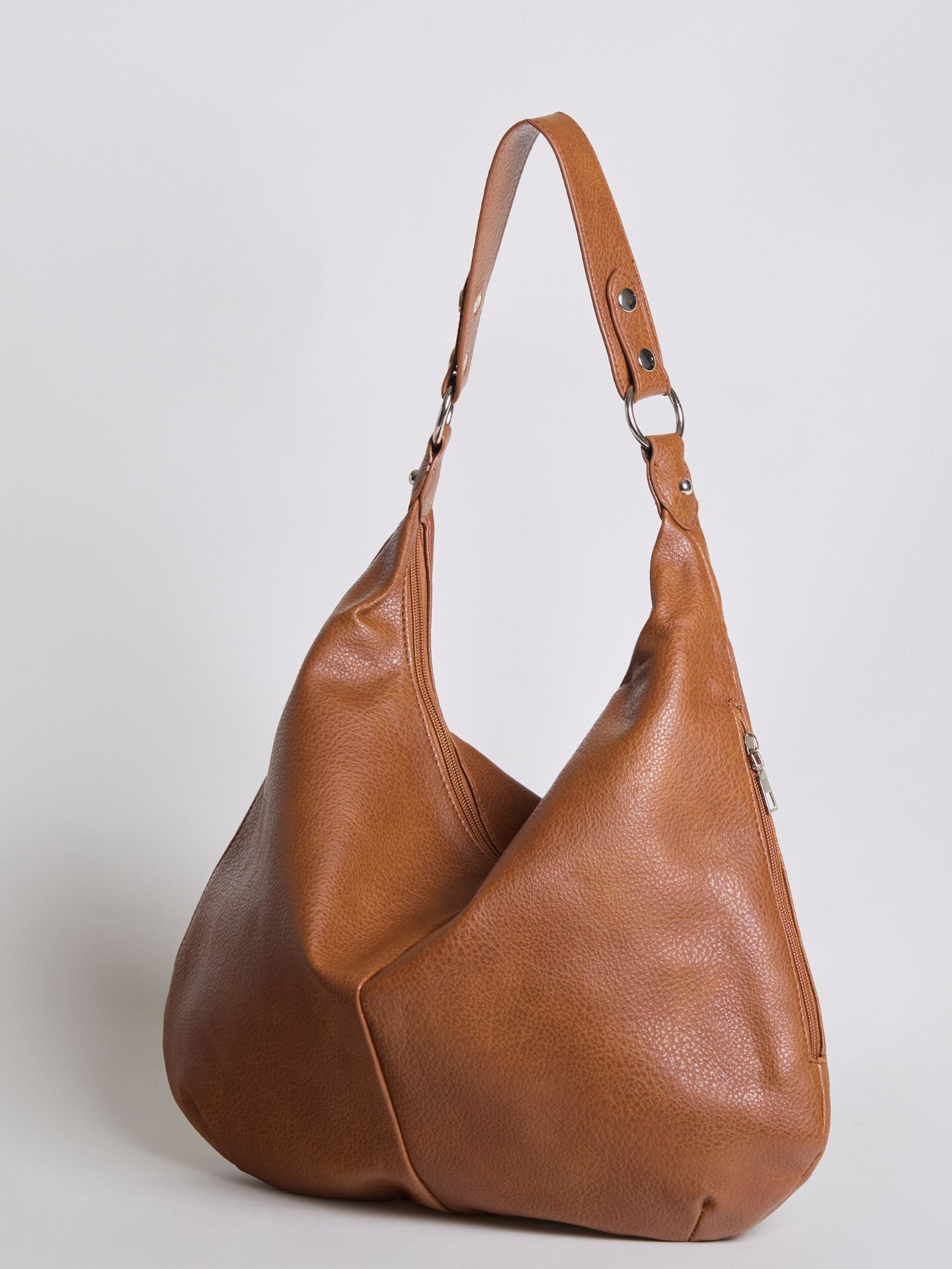 Elara Luxe | Soft Leather Hobo Shoulder Bag