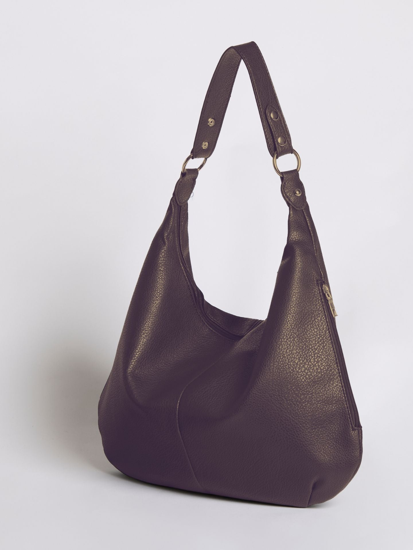Elara Luxe | Soft Leather Hobo Shoulder Bag