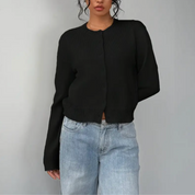 Elara Soft Knit Button Cardigan