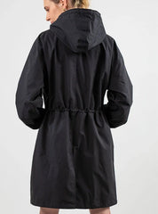 Violet Hawkins | Hooded Rain Jacket in Black