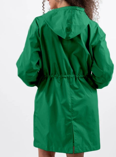 Violet Hawkins | Hooded Rain Jacket in Black