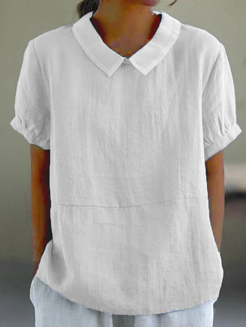 Thalia Rosenfield | Linen Collar Blouse For Women