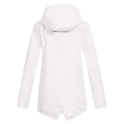 Evelyn Cooper | Waterproof Hooded Rain Jacket in Stone