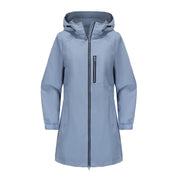 Winifred Turner | Waterproof Hooded Rain Jacket in Cobalt Blue
