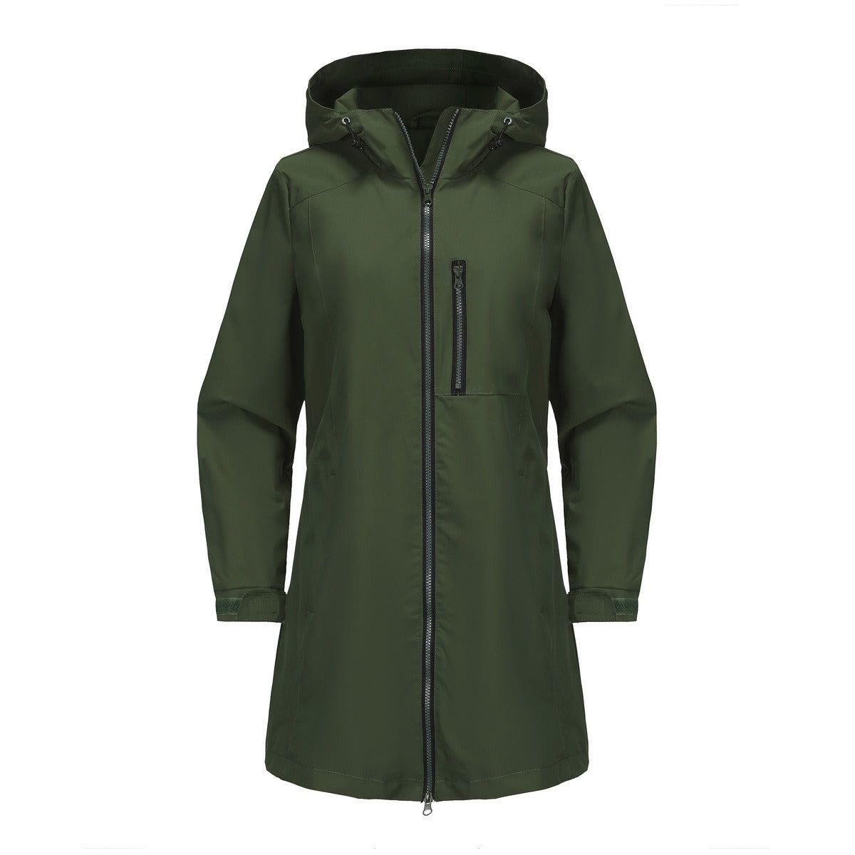 Winifred Turner | Waterproof Hooded Rain Jacket in Cobalt Blue