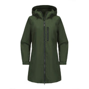Winifred Turner | Waterproof Hooded Rain Jacket in Cobalt Blue