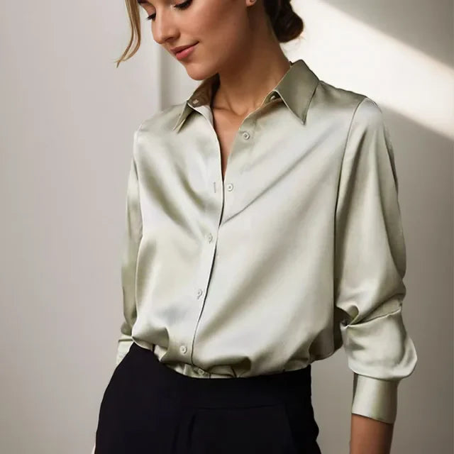 Dayana Silverman | Relaxed Satin Blouse For Women