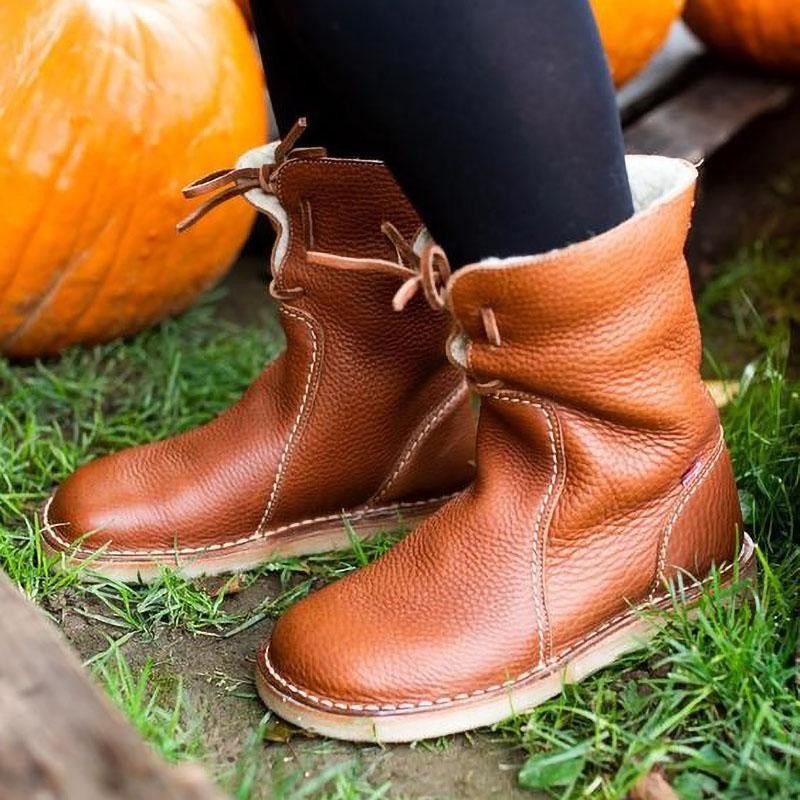 Yvonne Abernathy | Lace-Up Winter Boots For Women