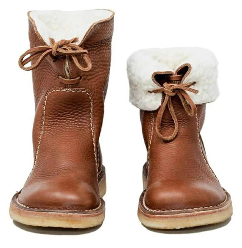 Yvonne Abernathy | Lace-Up Winter Boots For Women