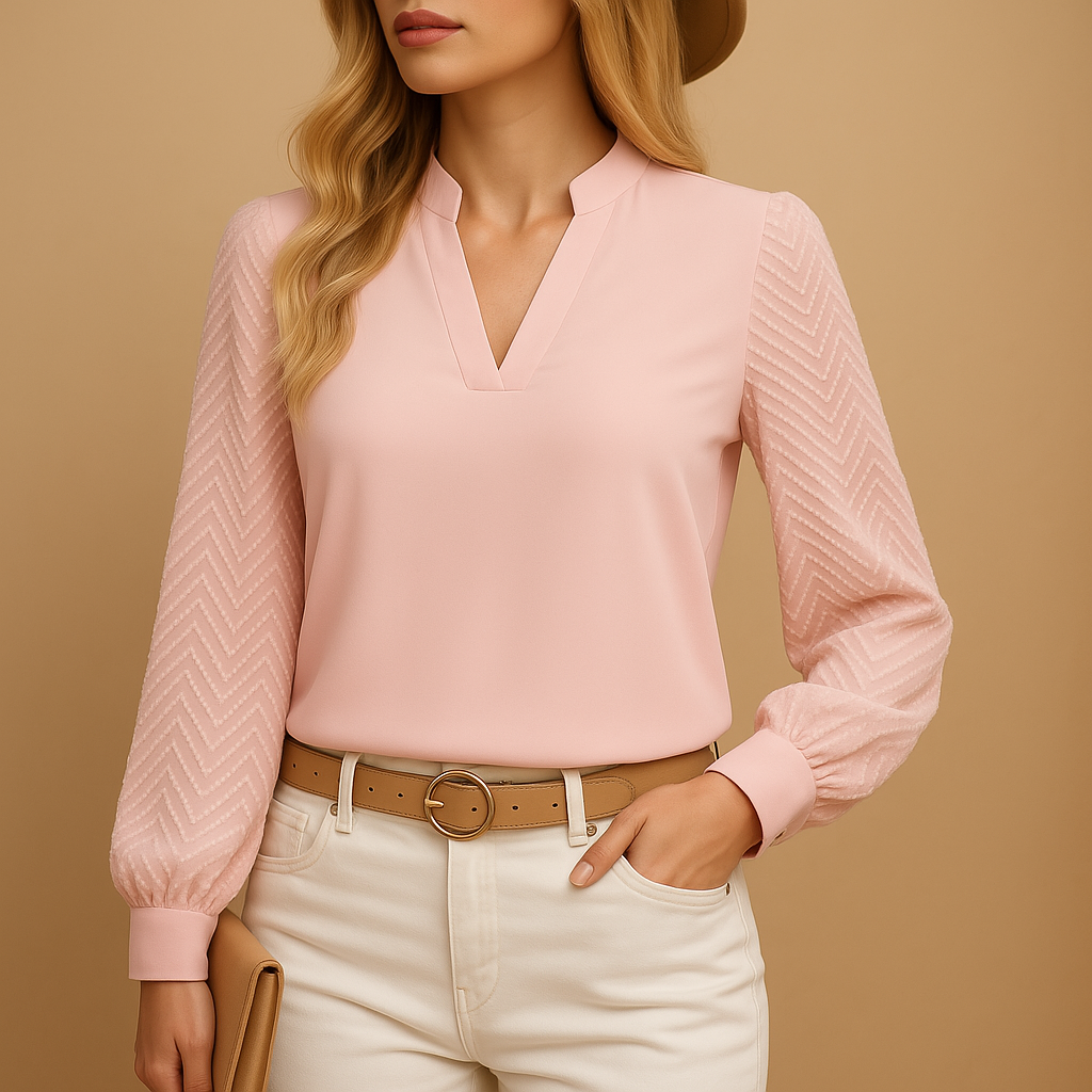 Araceli Whitfield | Elegant V-Neck Blouse For Women