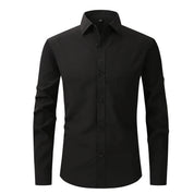 Chemise habillée blanche classique à manches longues Edward Clarke