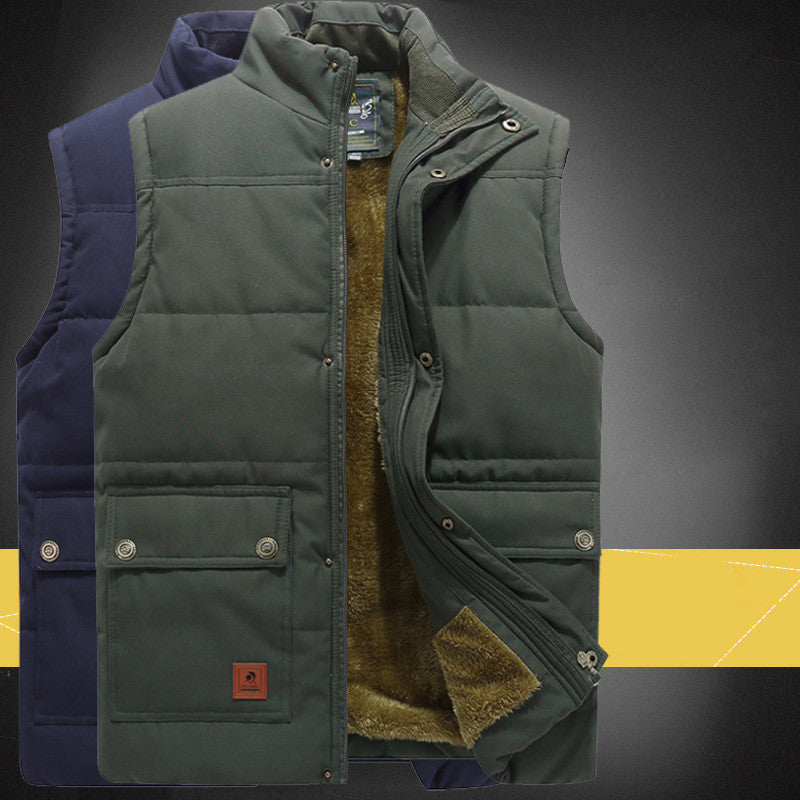Thomas Lewis | Gilet utilitaire matelassé doublé en polaire pour homme