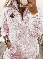 Poppy Griffiths | Plush Half-Zip Fleece Pullover