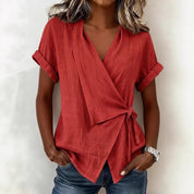Charlotte Bennett | Wrap Tie Blouse For Women