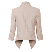 Millicent Scott | Open-Front Draped Blazer