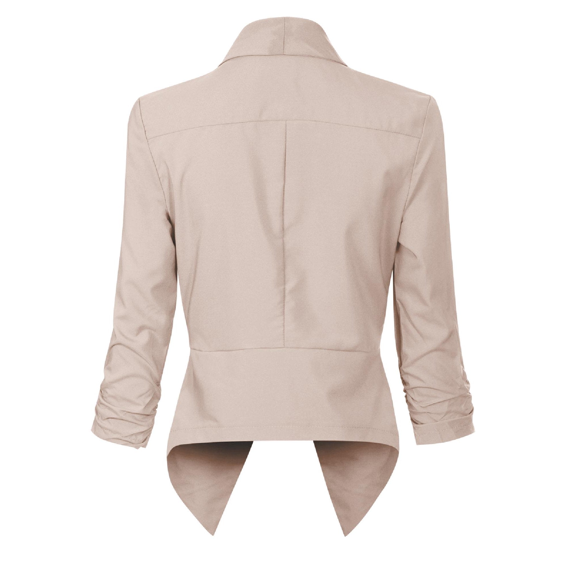 Millicent Scott | Open-Front Draped Blazer