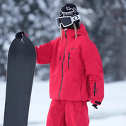 Freya Thompson | Waterproof Hooded Ski Jacket in Sage Green