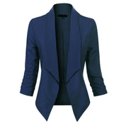 Millicent Scott | Open-Front Draped Blazer