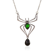 Tisseuse de toile | Collier d’Halloween araignée pour femme