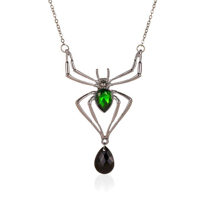 Tisseuse de toile | Collier d’Halloween araignée pour femme