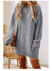 Olivia Walker | Cable Knit Sweater Dress